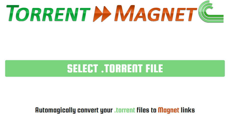 magnet link to torrent file